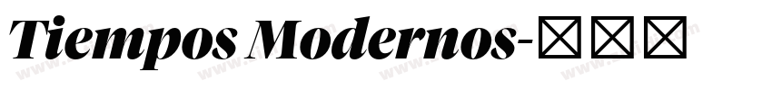 Tiempos Modernos字体转换